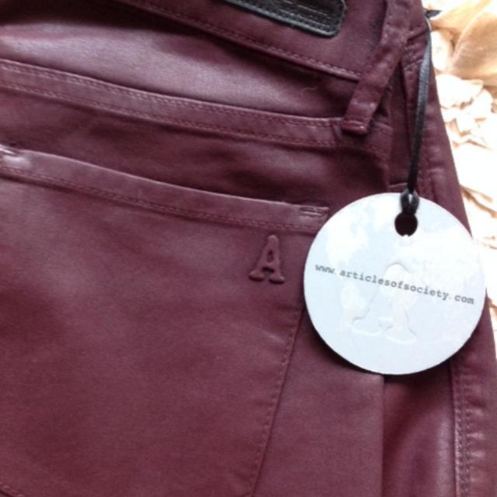Articles Of Society 'Mya' Coated Skinny Jeans - Picture 5 of 7
